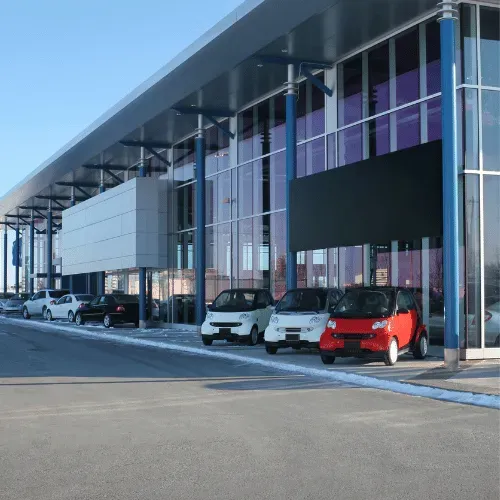 Car dealership showroom